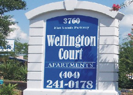 Wellington Court Sign
