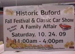 Historic Buford Fall Festival Banner
