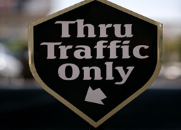 Thru Traffic Sign