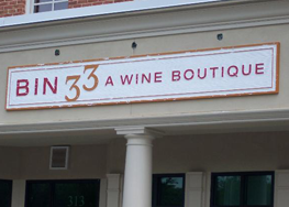Bin 33 Wine Sign