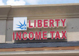 Liberty Income Tax Sign