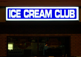 Ice Cream Club Sign