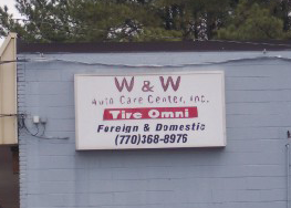 W & W Sign