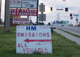 HM Emissions Sign